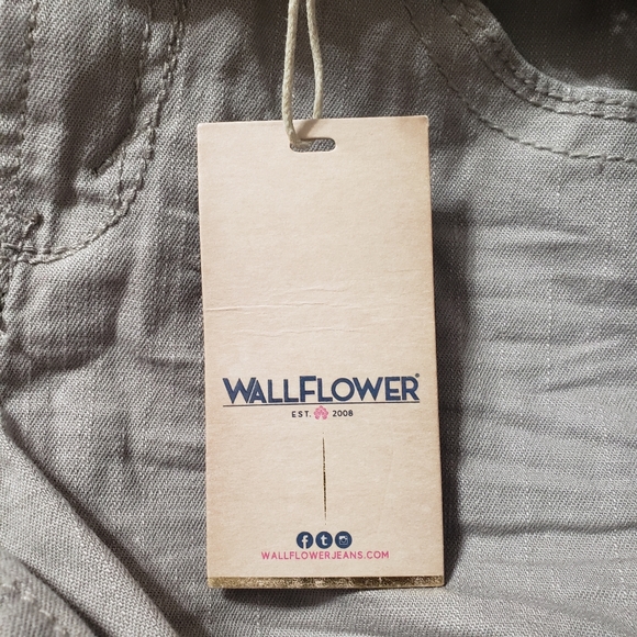 NWT Wallflower Sz 7 Shorty Shorts Stone Grey - Picture 6 of 11